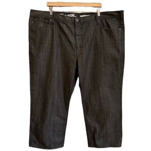 NEW DKNY WEST SIDE Mens Straight Leg Dark Black Wash Jeans Size 50” W x 30” L